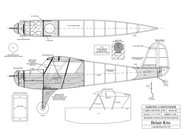 Belair Aeronca Defender 42 Inch