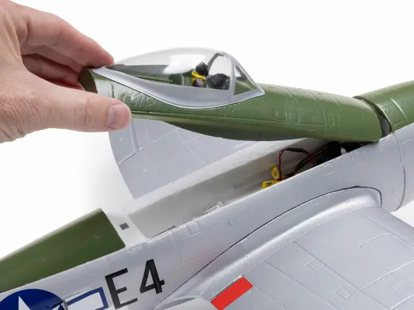 E Flite Micro P-47 Thunderbolt 625mm - BNF Basic with AS3X — image 4 of 12