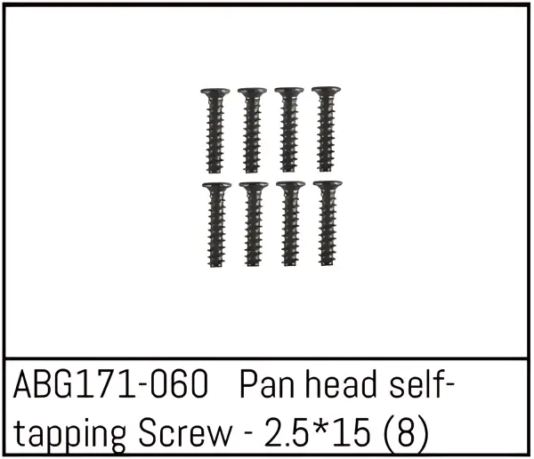 Absima Pan Head Screw M2.5*15 (8)