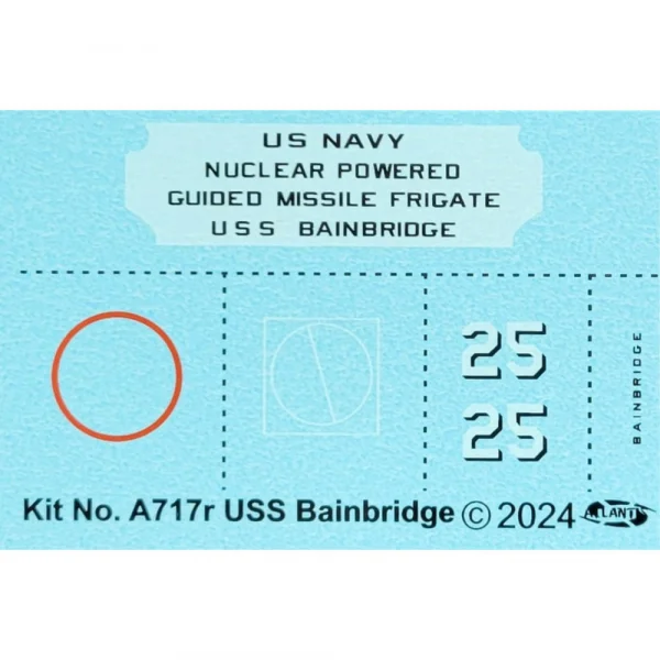 Atlantis Models USS Bainbridge 1:600 Atlantis Aurora
