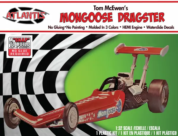 Atlantis Models 1:32 Snap American Rail Dragster — image 4 of 4