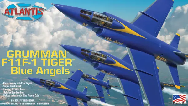 Atlantis Models 1:54 US Navy Blue Angels F11F-1 Grumman Tiger &mdash; image 2 of 3