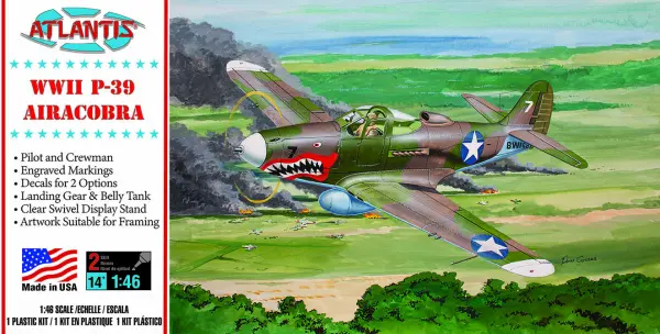 Atlantis Models 1:46 P-39 Airacobra with Swivel Stand &mdash; image 6 of 6