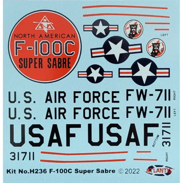 Atlantis Models F-100C Super Sabre — image 4 of 5