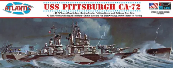 Atlantis Models 1:480 USS Pittsburgh CA-72 Heavy Cruiser — image 2 of 6