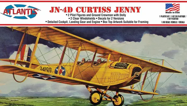 Atlantis Models 1:48 Curtiss Jenny JN-4 Airplane — image 2 of 5