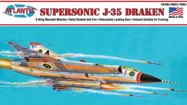 Atlantis Models Supersonic Saab Draken J-35 — image 2 of 2