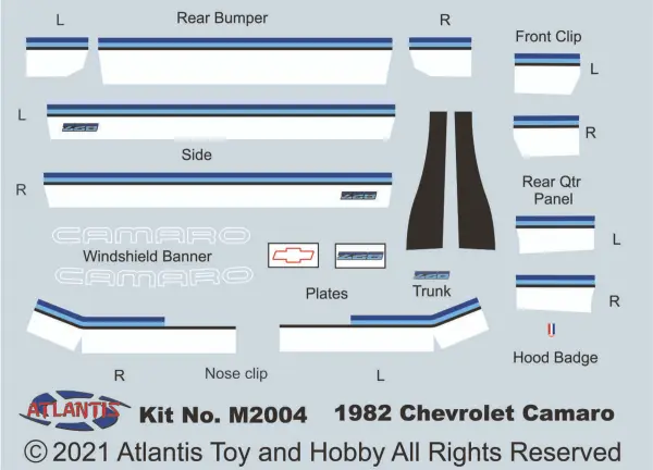 Atlantis Models 1:32 1982 Z/28 Chevy Camaro Route 32 — image 7 of 8