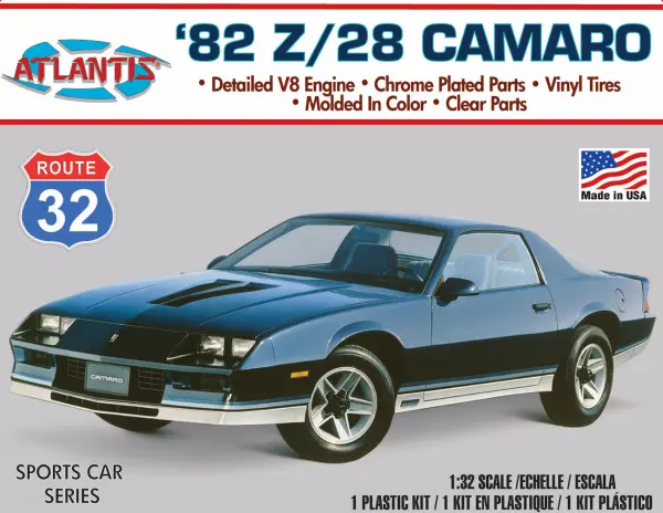 Atlantis Models 1:32 1982 Z/28 Chevy Camaro Route 32 — image 3 of 8