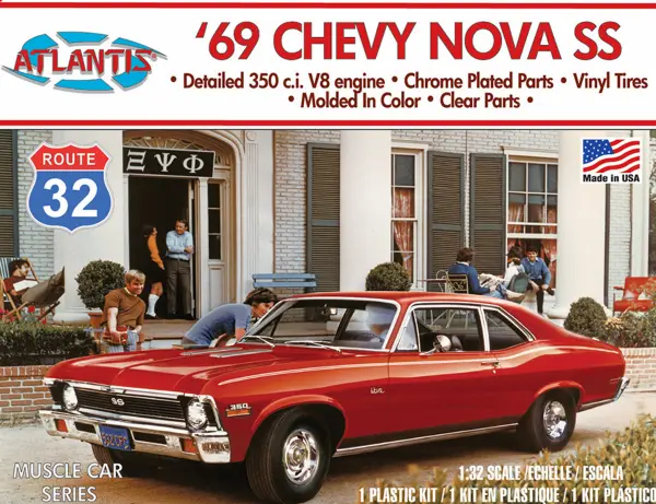 Atlantis Models 1:32 1969 Chevy Nova SS Route 32 — image 2 of 6