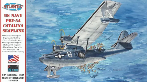 Atlantis Models 1:104 PBY-5A Catalina US NAVY Seaplane &mdash; image 4 of 6