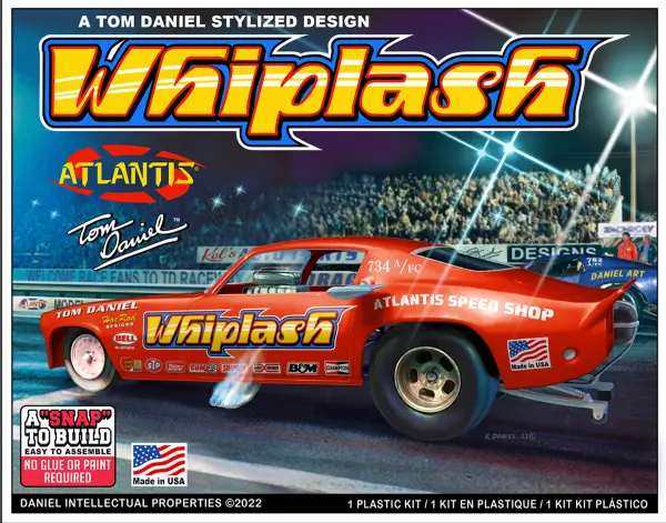 Atlantis Models 1:32 Snap Tom Daniel Whiplash Camaro Funny Car — image 2 of 5