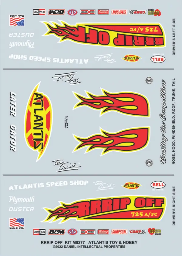 Atlantis Models 1:32 Snap Tom Daniel RRRRip Off Funny Car — image 4 of 5