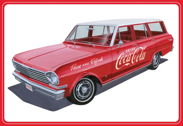 AMT 1963 Chevy II Nova Wagon w/Crates Coke