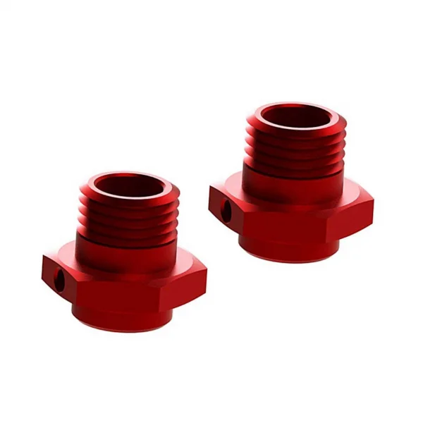 ARAC9416 Arrma Aluminium Wheel Hex 17mm (16.5mm Thick, Red) (2Pcs)