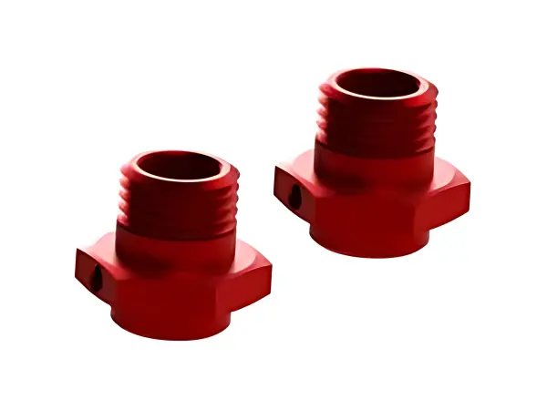 ARAC9416 Arrma Aluminium Wheel Hex 17mm (16.5mm Thick, Red) (2Pcs) — image 1 of 2
