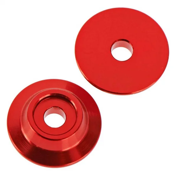 ARAC9690 Arrma CNC Aluminium Wing Buttons (Red) (2Pcs)