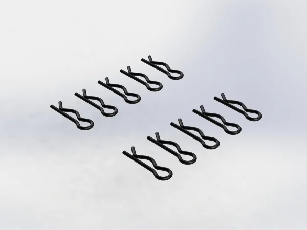 ARAC3448 Arrma Body Clip Large (Black) (10Pcs)