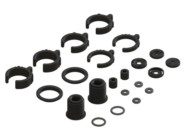 ARAC8940 Arrma Composite Shock Parts And O Ring Set V3 (2 Shocks)