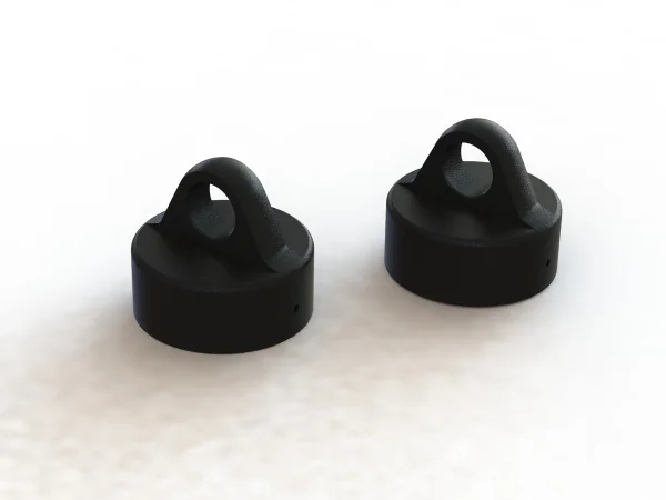 ARAC8968 Arrma Aluminium Shock Cap (Black) (2Pcs)