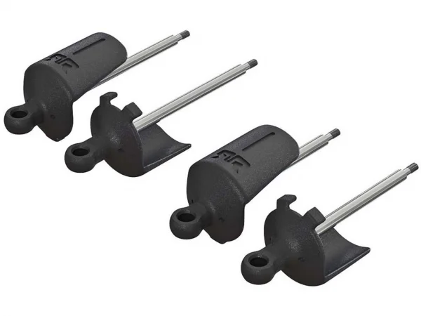 ARAC9090 Shock Shaft Eyelet/Spring Perch Set RR(2)