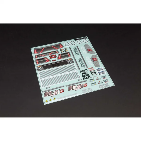 AR402210 Outcast 4x4 Clear Body with Decals