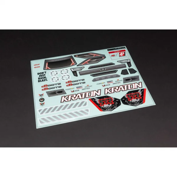 AR402213 Kraton 4x4 Clear Body with Decals