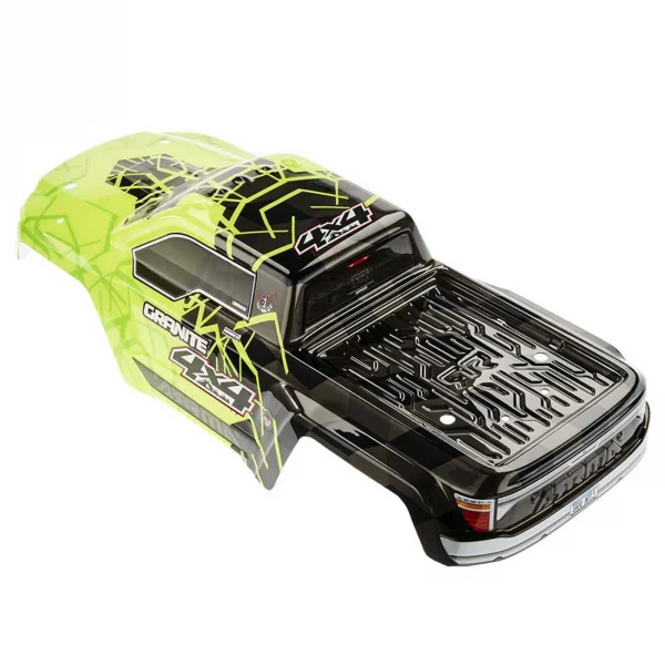 ARAC3335 Arrma Body Painted Decal Trim Green Granite 4X4 Mega