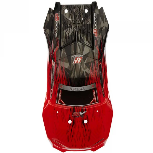 ARAC3324 Arrma Body Red/Black Painted W/Decals Talion 6S BLX