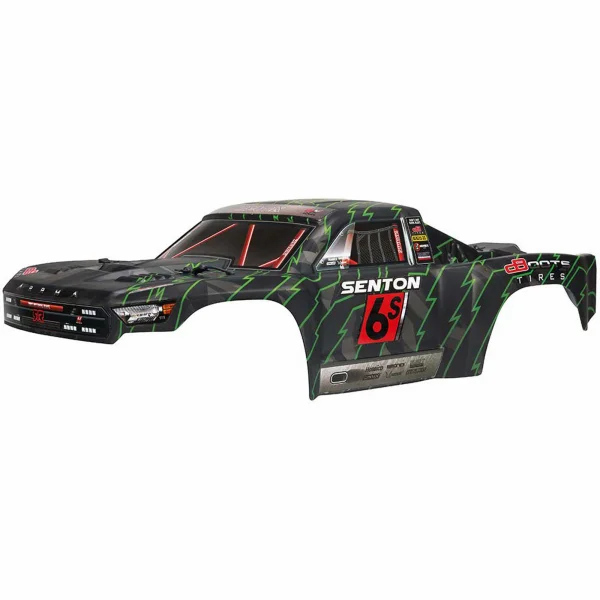ARAC3409 Arrma Senton 6S Painted BLX Body Black/Green