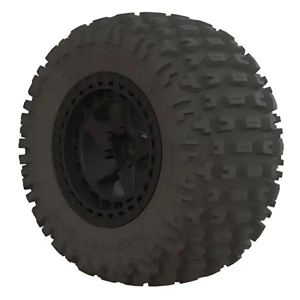 ARAC9630 Arrma DBoots Fortress SC Tyres - Pre Glued on Black 14mm Hex Wheel (2) — image 1 of 2