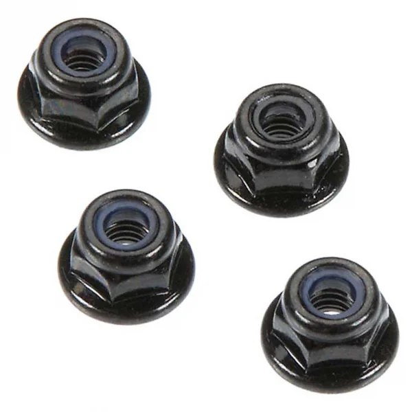 ARAC9810 Arrma Flange Lock Nut M4 Black (4Pcs)