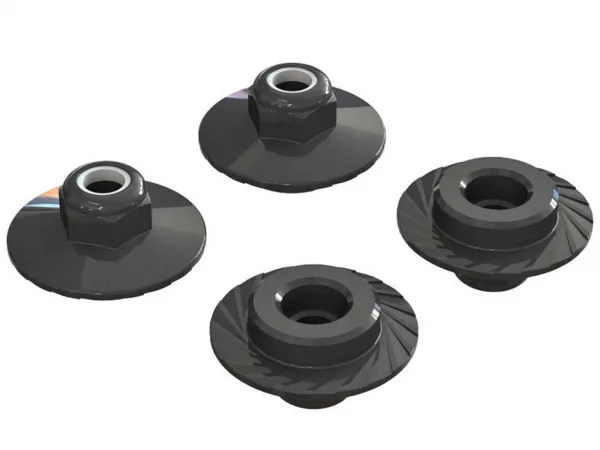 ARAC9698 Flanged Lock Nut 5x8mm (4)