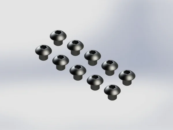 ARAC9841 Arrma Button Head Hex Machine Screw 3X3mm (10) 4X4