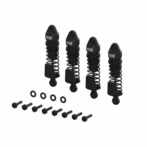 Aluminium Shock Set - 58mm Length - 1000 cSt Oil (4) - Black: GR