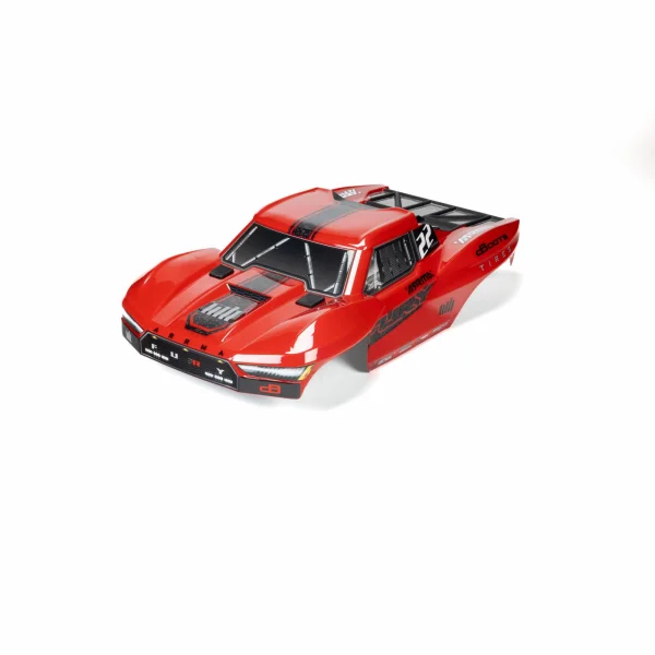 1:10 Clipless Painted Trimmed Body Set with Decals - Red: FUR