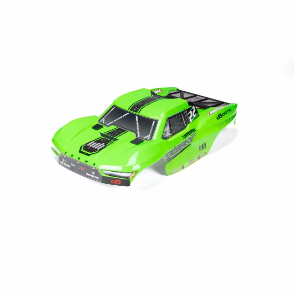 1:10 Clipless Painted Trimmed Body Set with Decals - Green: F