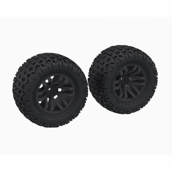 dBoots FORTRESS MT Tire Set Glued - Black (2)
