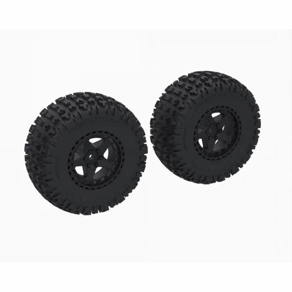 DBOOTS FORTRESS SC Tire Set Glued - Black (2)