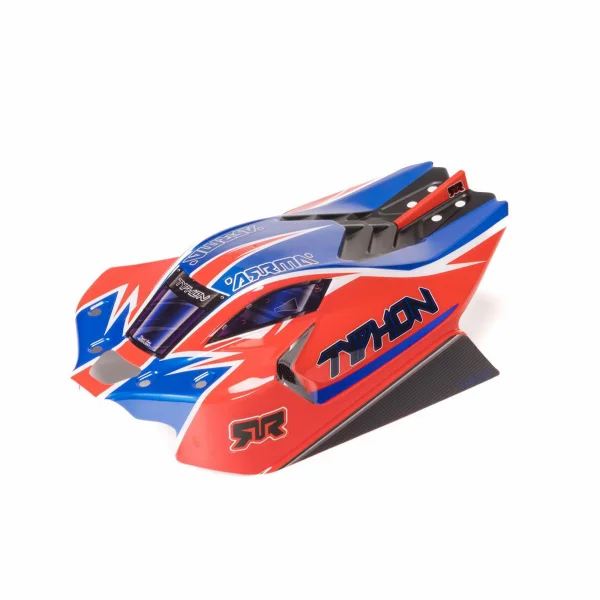 1:8 Clipless Painted Decaled Body - Red: TYPHON 4X4