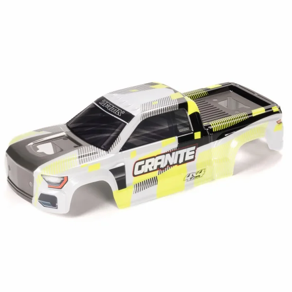 1:10 Clipless Painted Decaled Body - Yellow: GRANITE 4X4