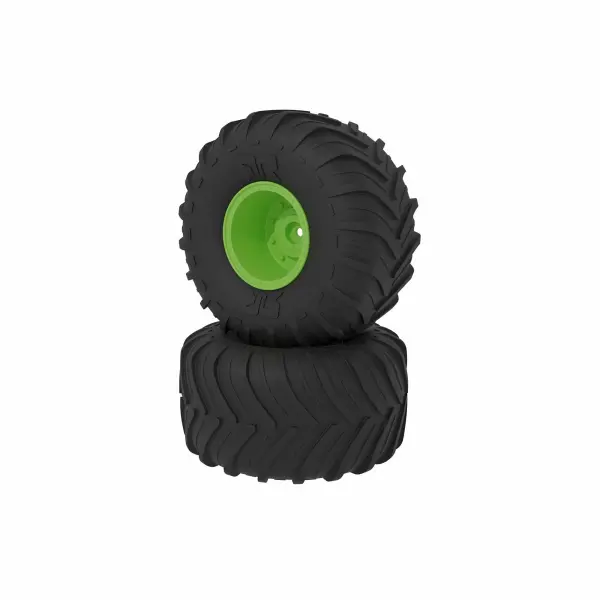 dBoots Chevron MT Tire Set - Glued - Green — image 2 of 2