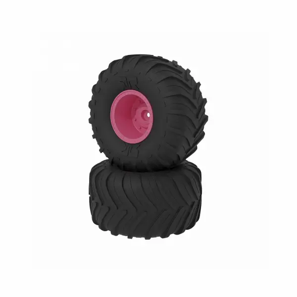 dBoots Chevron MT Tire Set - Glued - Pink — image 2 of 2