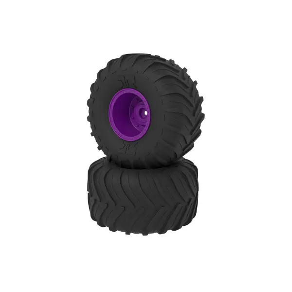 dBoots Chevron MT Tire Set - Glued - Purple — image 2 of 2
