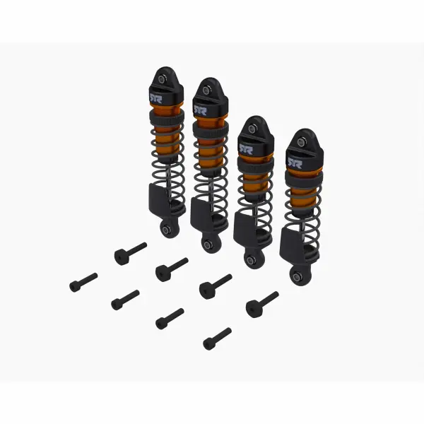 Shock Set - F/R Assembled - 700cSt Oil (Orange) (4Pcs) - Mini