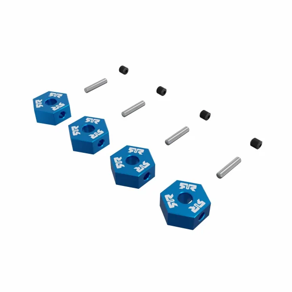 12mm Metal Wheel Hex Set (4) - Blue