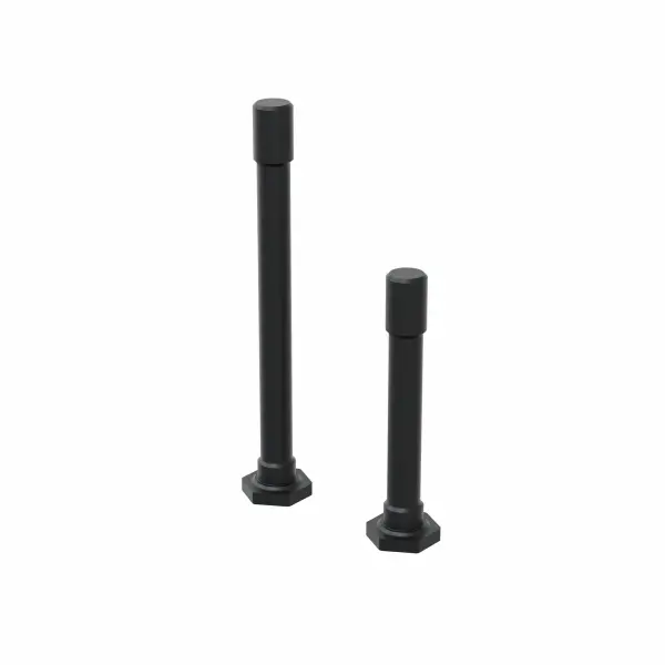 Aluminium Steering Post Set - Black (2pcs)