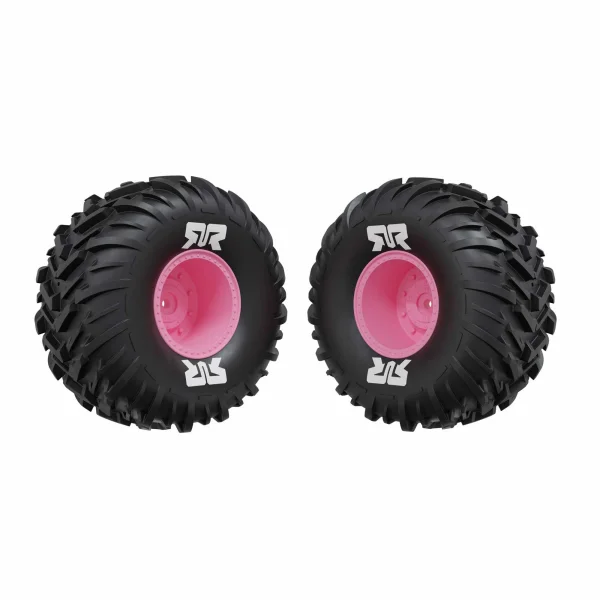 dBoots Cut Chevron MT Tire Set Glued - Pink