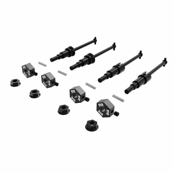 Metal Axle And Wheel Hex Set Type F (4pcs): GROM