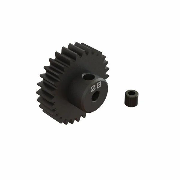 28T 0.8Mod 1:8 Bore CNC Steel Pinion Gear